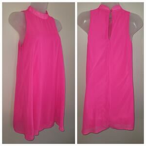 EVERLY FOR FRANCESCAS Size XS Neon Pink Sleeveless Mini Swing A-line Dress